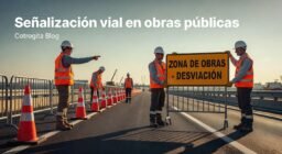 Señalización vial en obras públicas
