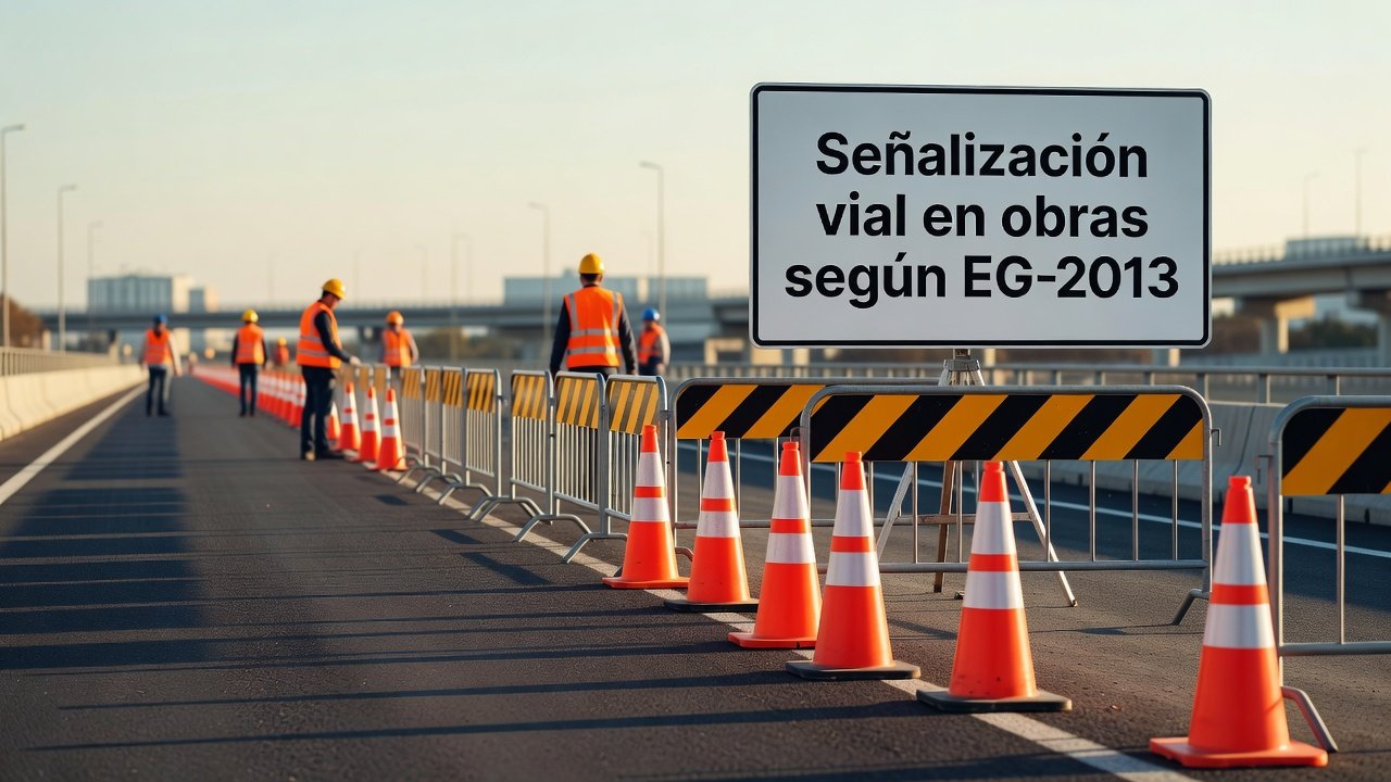 Señalización vial en obras según EG-2013: Imagen principal