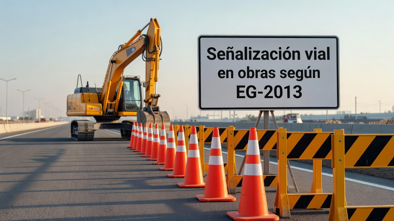 Señalización vial en obras según EG-2013: Imagen principal