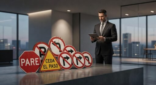 Señalización vial obligatoria antes