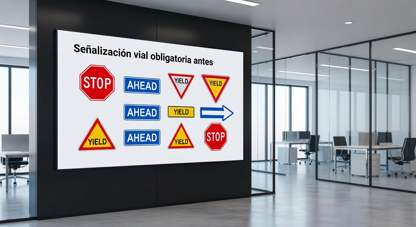 Señalización vial obligatoria antes: Imagen principal