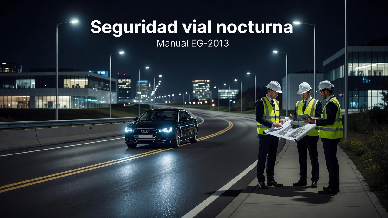 Seguridad vial nocturna según el Manual EG-2013: Imagen principal