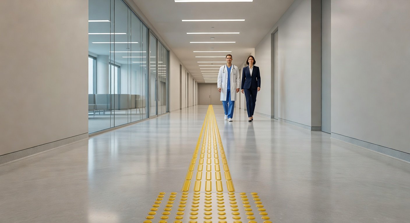 Uso de pavimentos táctiles en hospitales: Imagen principal