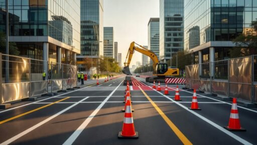 Zonas de prevención transición y trabajo vial