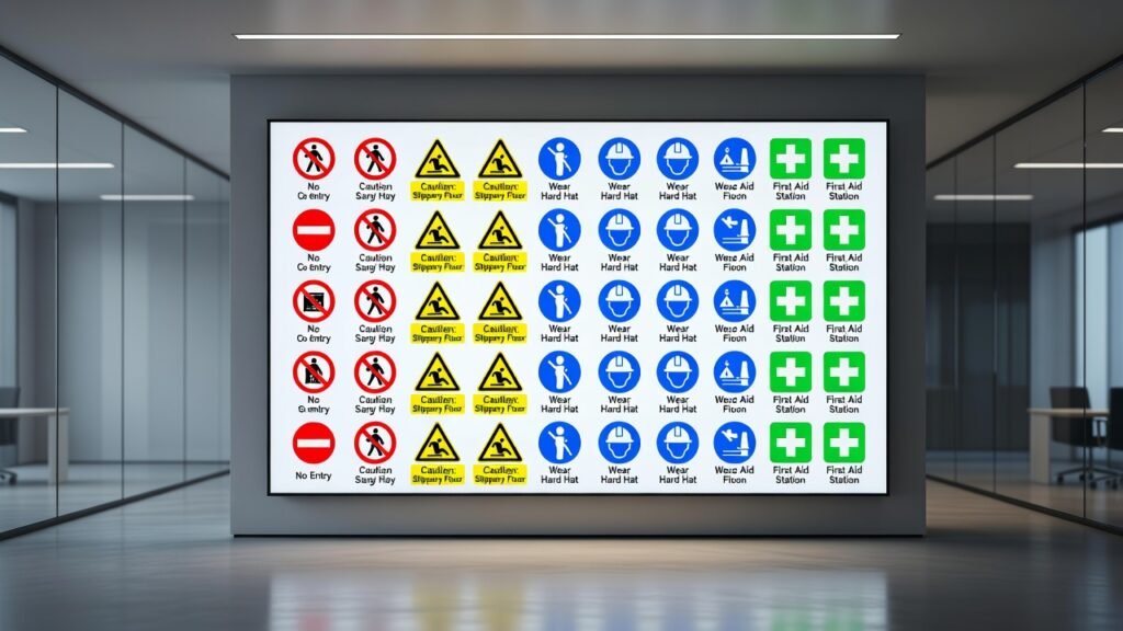 Colores de seguridad y pictogramas según la normativa