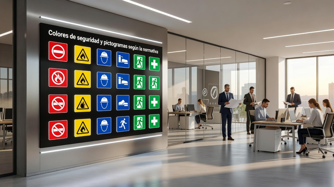 Colores de seguridad y pictogramas según la normativa: Imagen principal