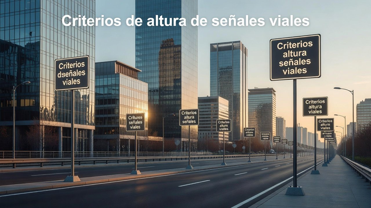 Criterios de altura de señales viales: Imagen principal