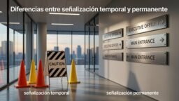 Diferencias entre señalización temporal y permanente
