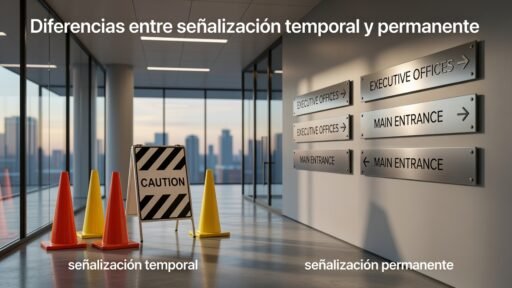 Diferencias entre señalización temporal y permanente