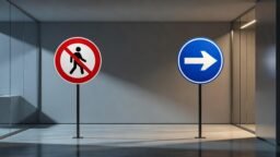 Señal de prohibición vs señal de obligación