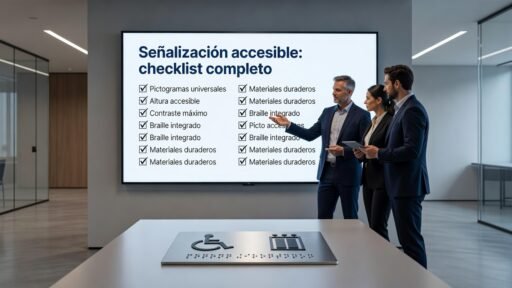 Señalización accesible: checklist completo