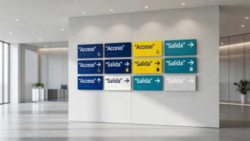 Señalización accesible: colores y combinaciones