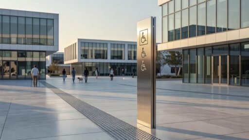 Señalización accesible en espacios exteriores públicos