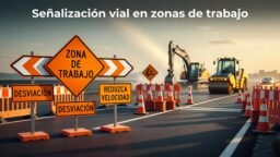 Señalización vial en zonas de trabajo