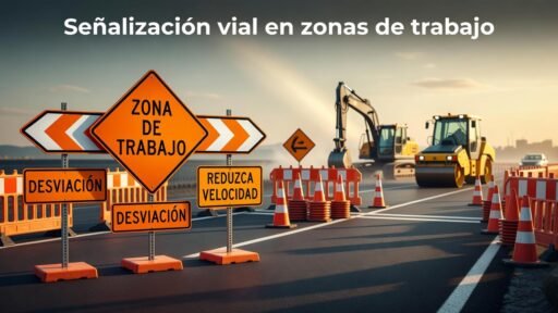 Señalización vial en zonas de trabajo