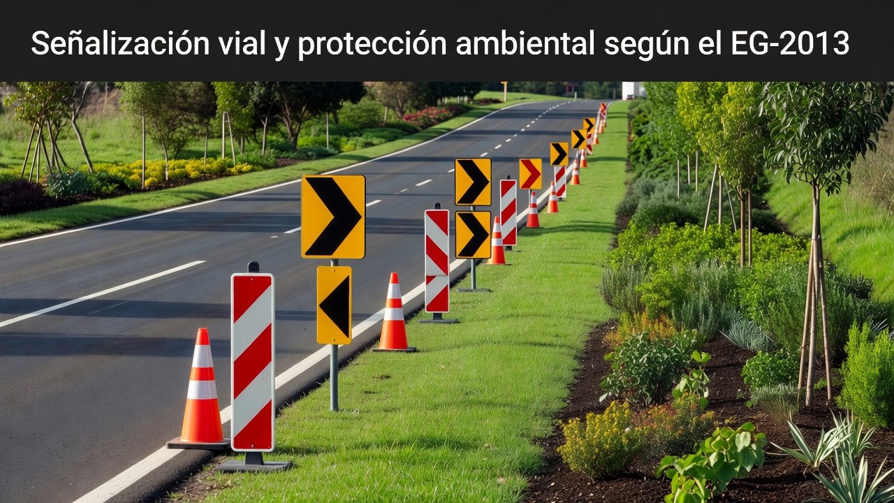 Señalización vial y protección ambiental según el EG-2013: Imagen principal