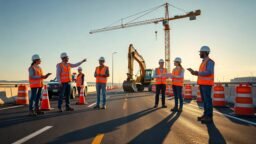 Seguridad de trabajadores y usuarios en obras viales