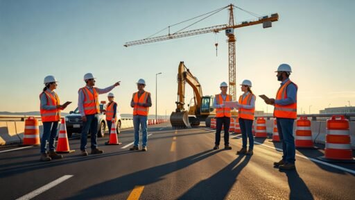 Seguridad de trabajadores y usuarios en obras viales