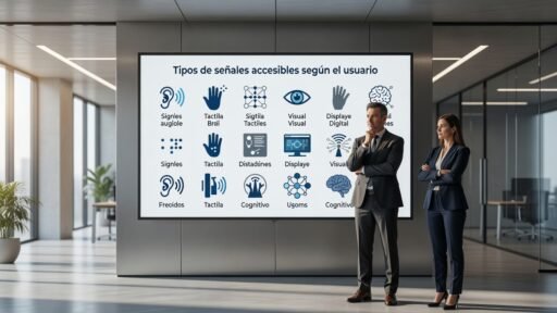 Tipos de señales accesibles según el usuario