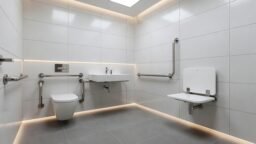 Ubicación de accesorios en baños accesibles normativa
