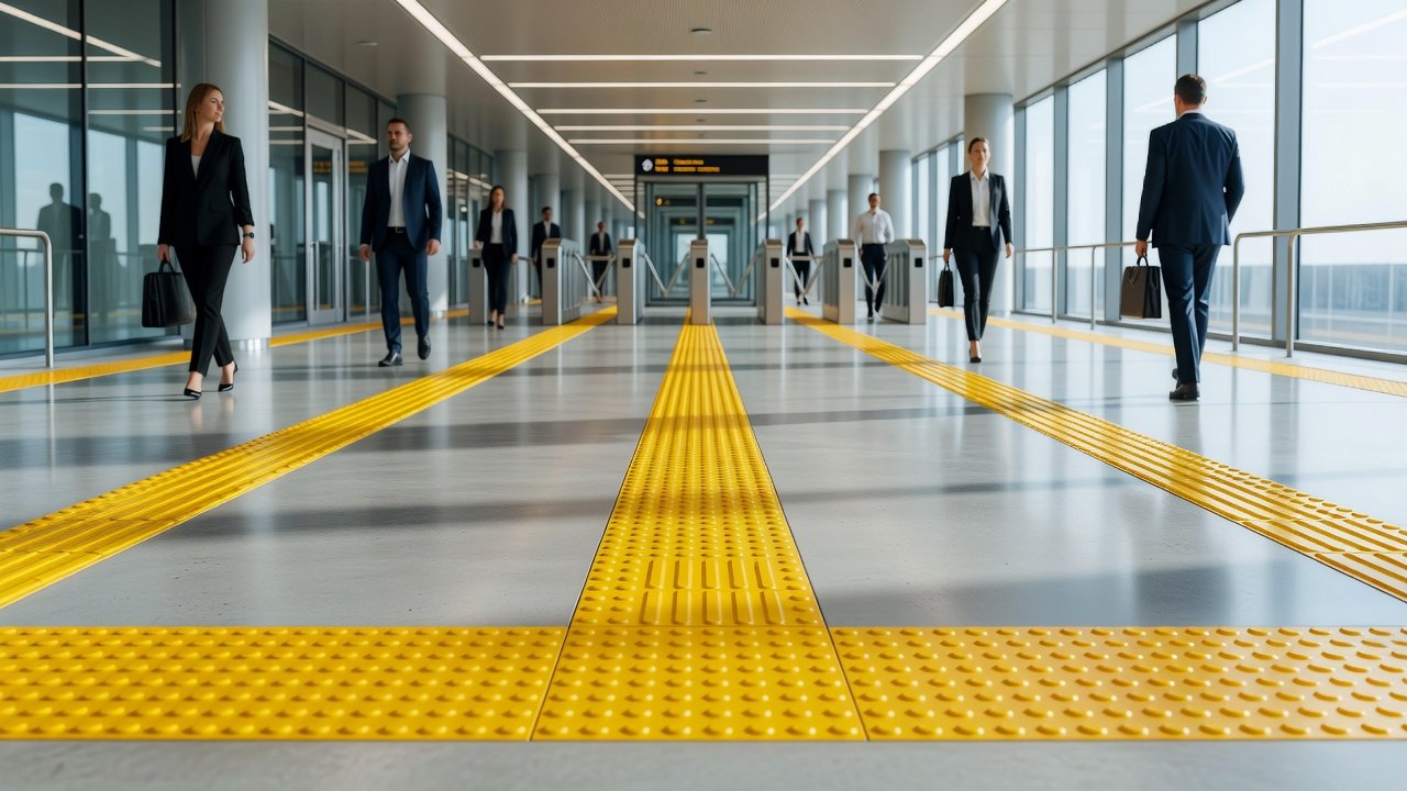 Uso de pavimentos táctiles en transporte público: Imagen principal