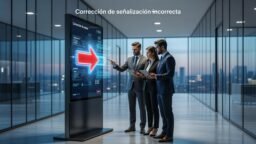 Corrección de señalización incorrecta