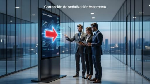 Corrección de señalización incorrecta