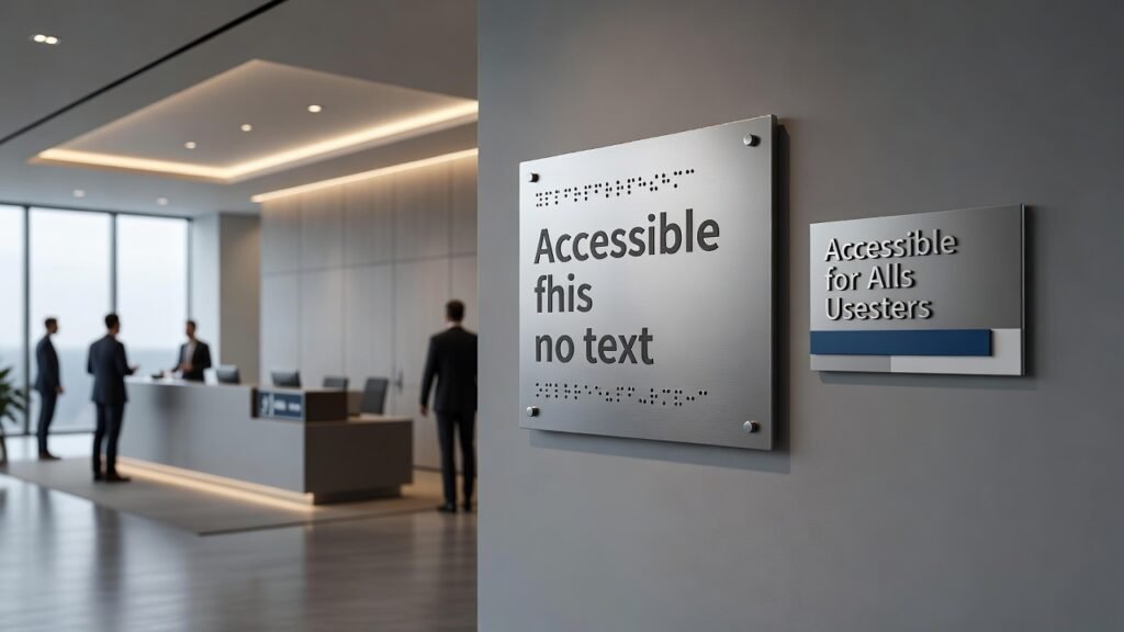 Qué debe tener un rótulo accesible 1 Qué debe tener un rótulo accesible