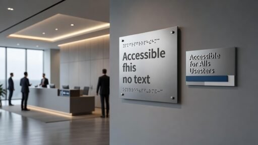 Qué debe tener un rótulo accesible