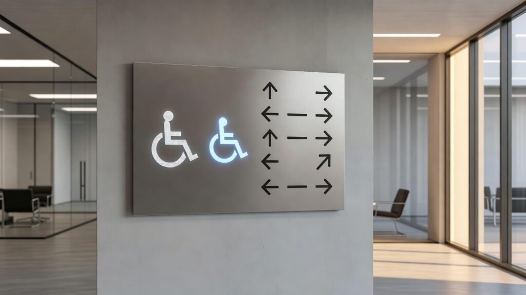 Señalización accesible: iconos y diseño