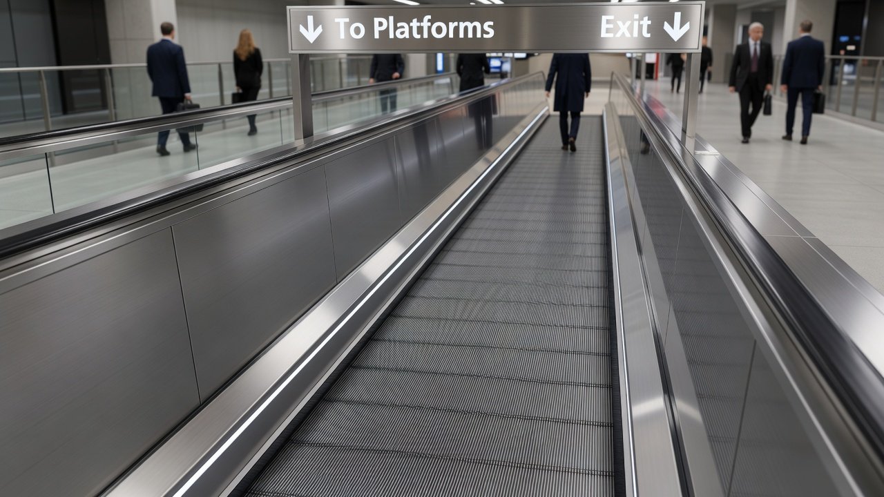 Accesos con desnivel rampas o medios mecánicos: Concepto visual