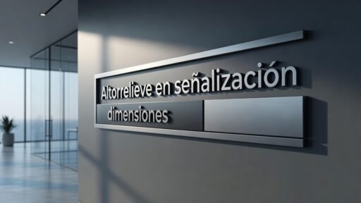 Altorrelieve en señalización: dimensiones