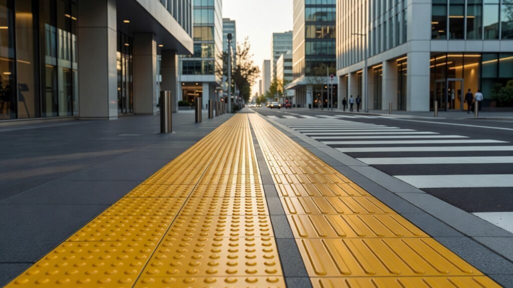 Aplicación de pavimentos táctiles en vías urbanas