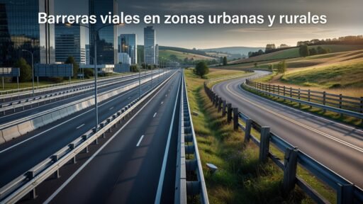Barreras viales en zonas urbanas y rurales