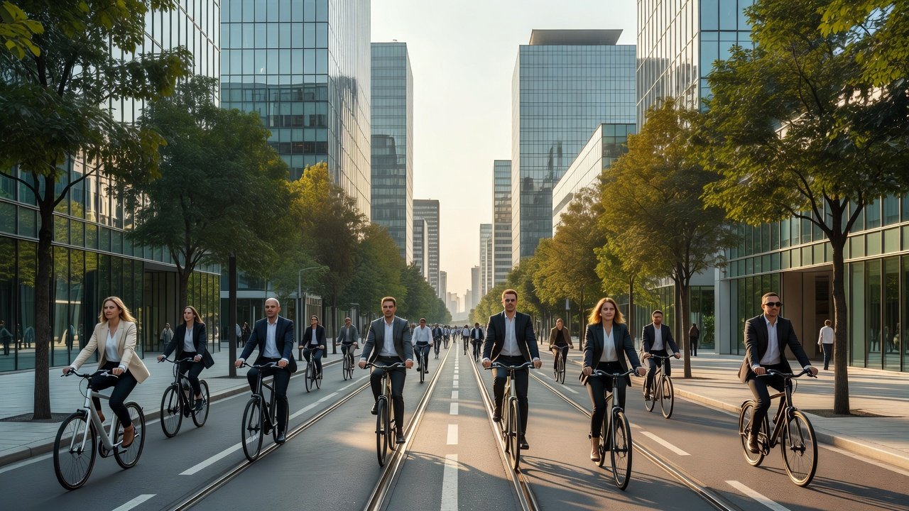 Beneficios de la red ciclista en ciudades: Imagen principal