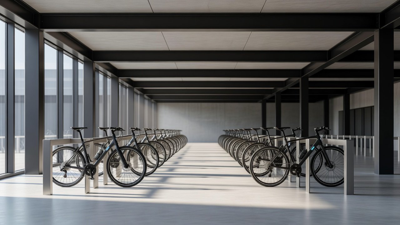 Cómo diseñar estacionamientos para bicicletas