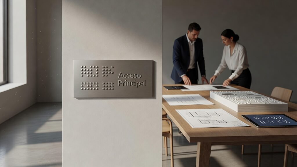 Cómo diseñar señalización braille