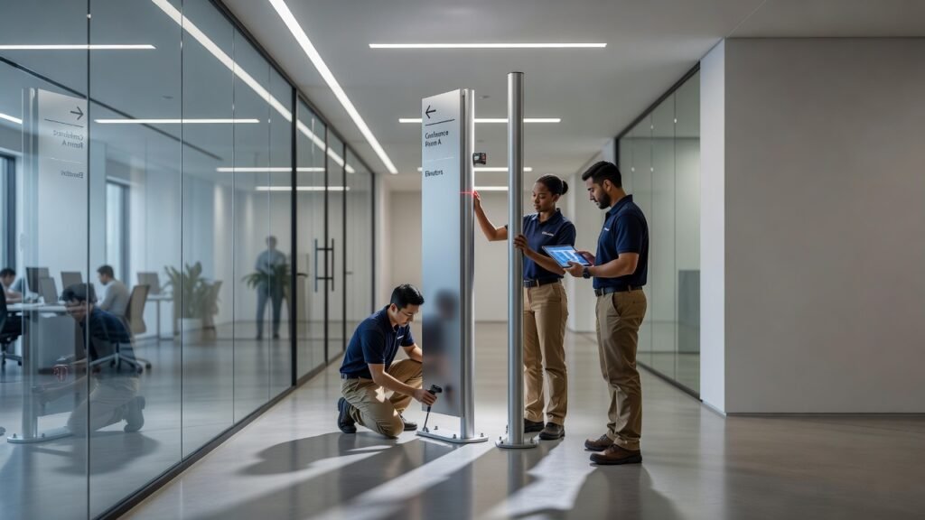 Cómo instalar señales informativas de destino