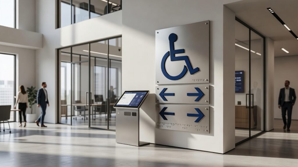 Cómo mejorar señalización accesible en edificios