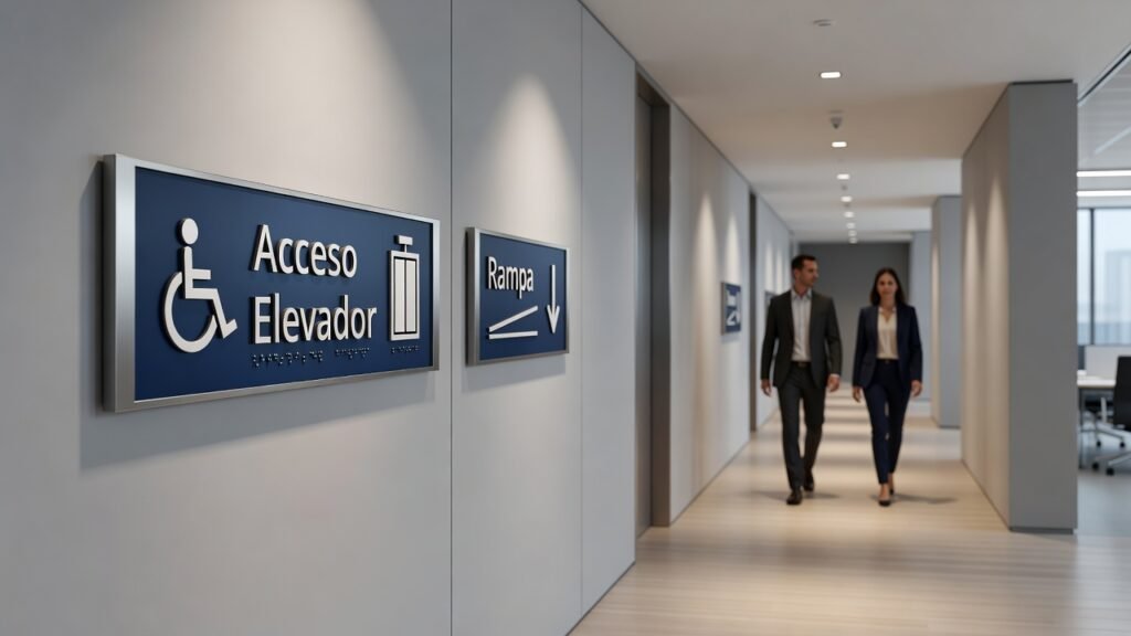 Cómo ubicar señalización accesible
