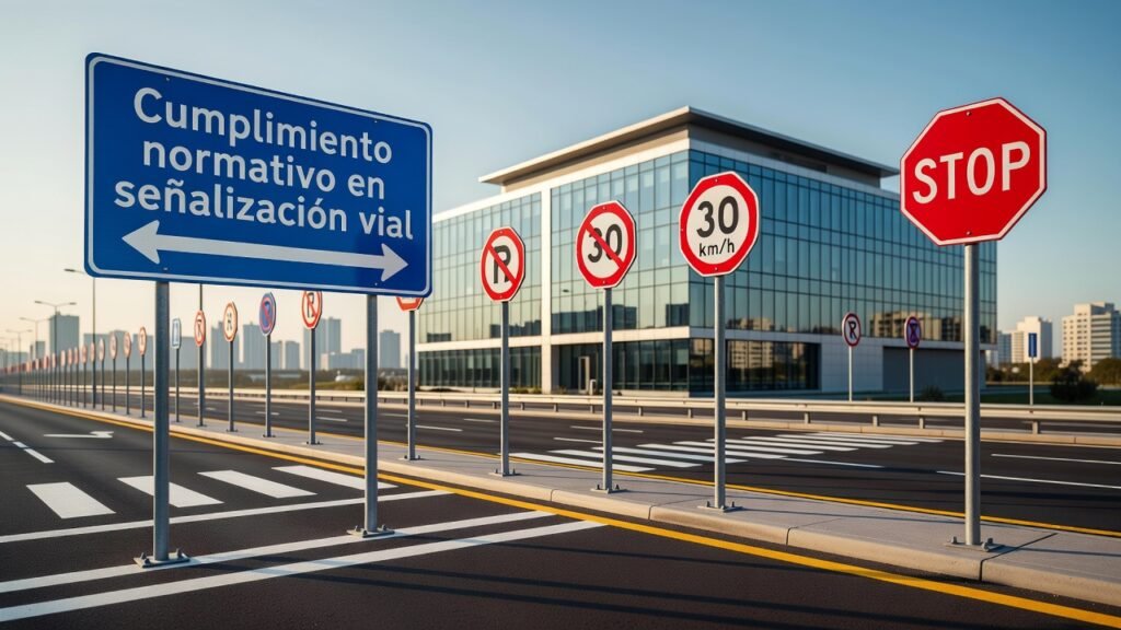 Cumplimiento normativo en señalización vial