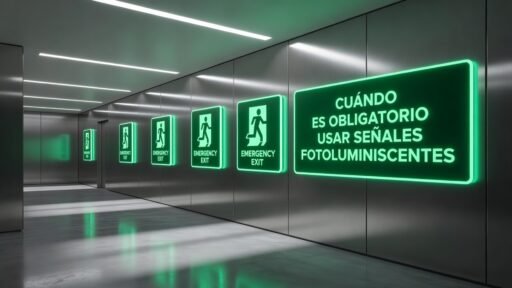 Cuándo es obligatorio usar señales fotoluminiscentes
