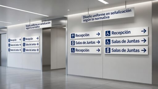 Diseño uniforme en señalización según la normativa