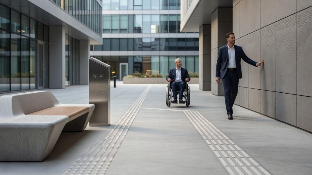 Diseño urbano accesible y percepción táctil