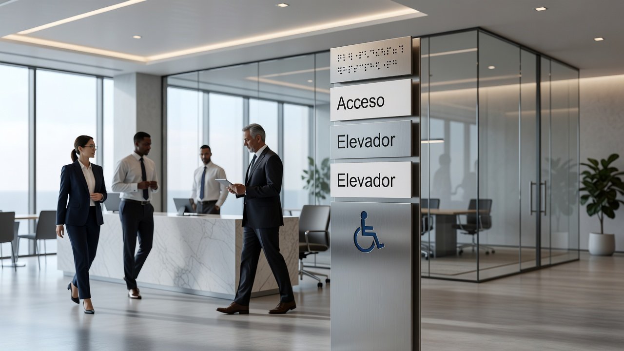 Dónde ubicar señalización accesible
