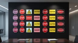 Errores comunes en los colores de seguridad en señalización