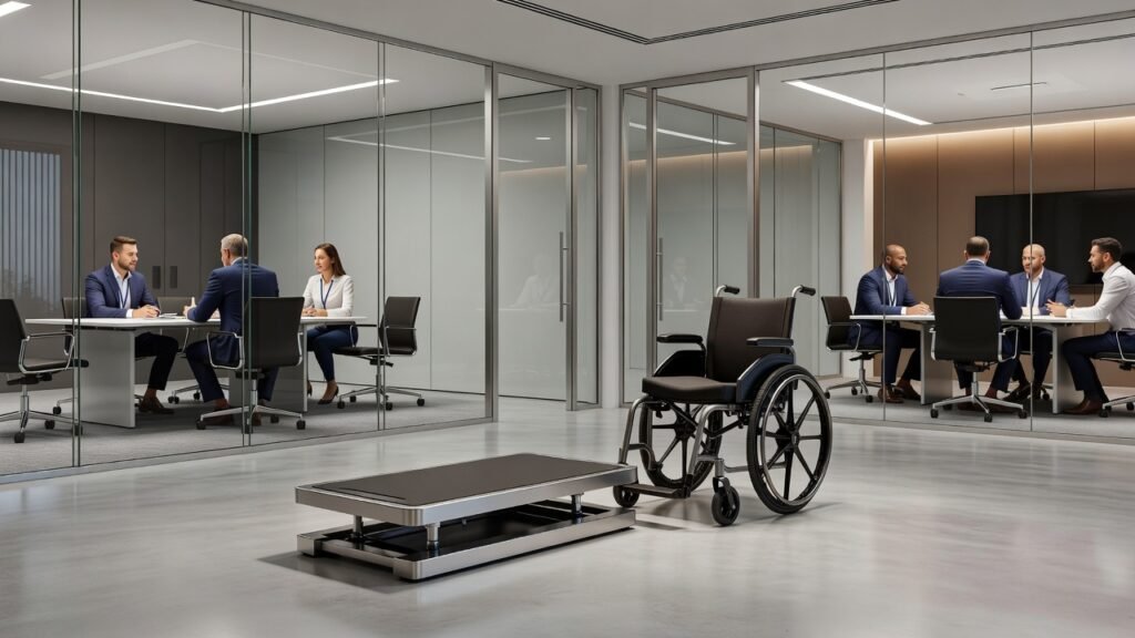 Espacios de transferencia lateral accesibilidad