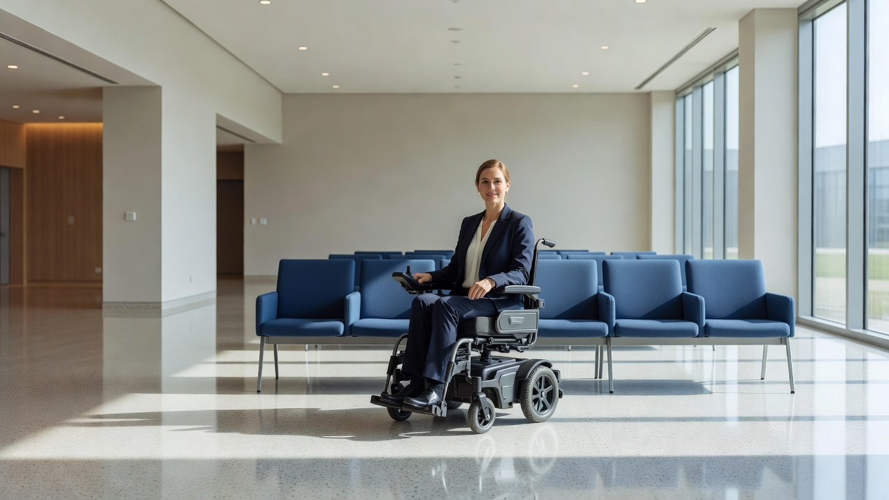 Espacios para silla de ruedas en zonas de espera: Imagen principal
