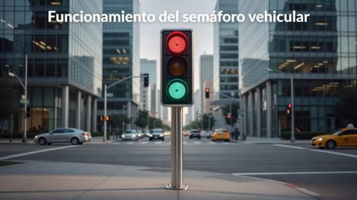 Funcionamiento del semáforo vehicular