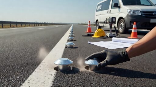 Instalación de tachas viales paso a paso según el MTC